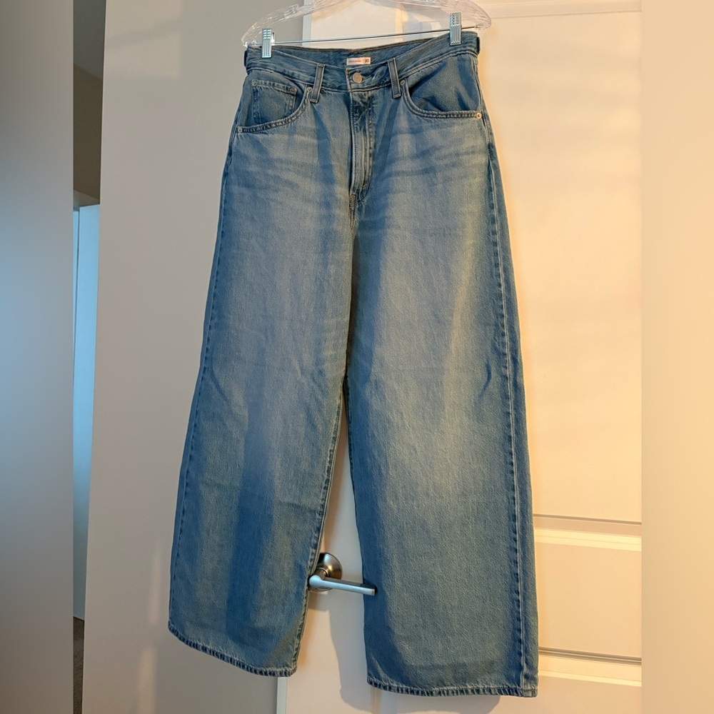 Levi's Light Blue Wide Leg Jeans
